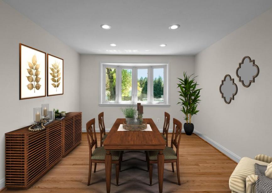 Dining Room Virtually Staged