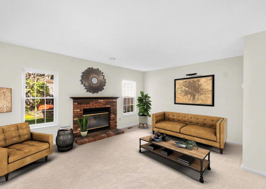 Virtually Staged - Family Room