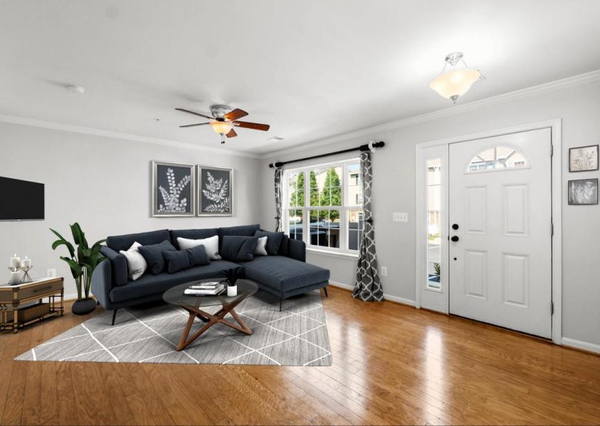Virtually Staged Living Room