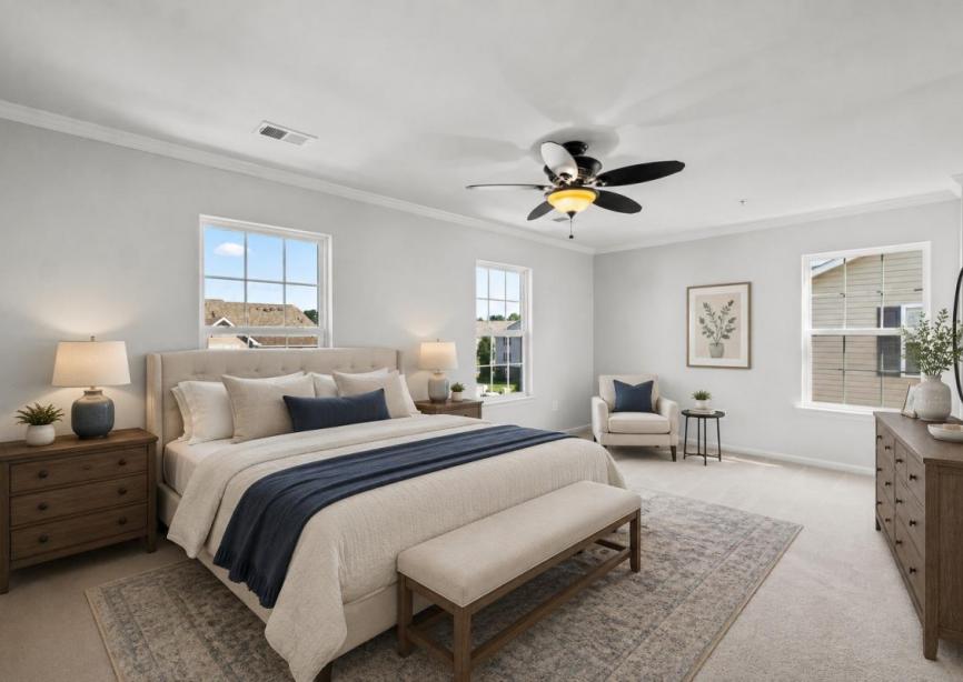 Primary Bedroom - Virtually Staged